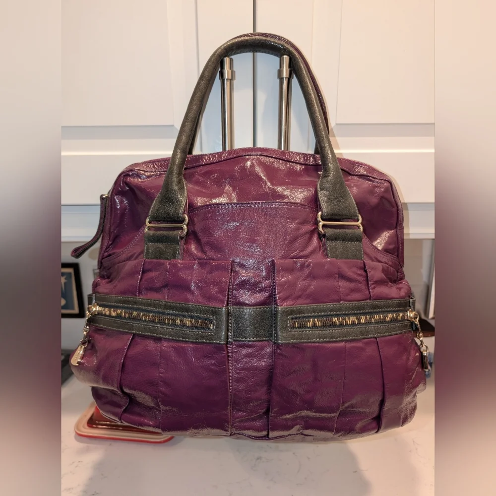 See By Chloé Day Tripper Purple Leather Satchel